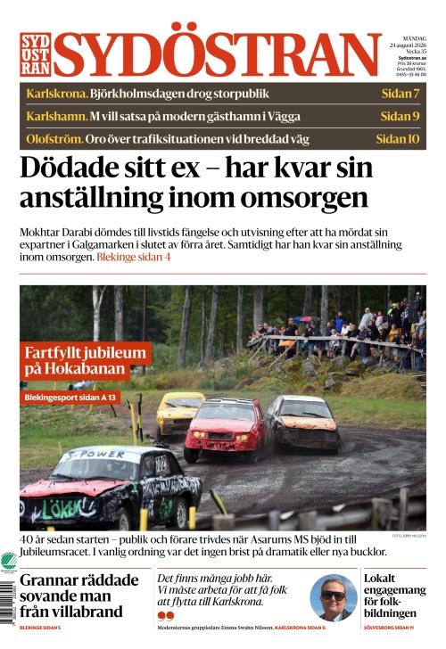 Sydöstran 24.8.2026