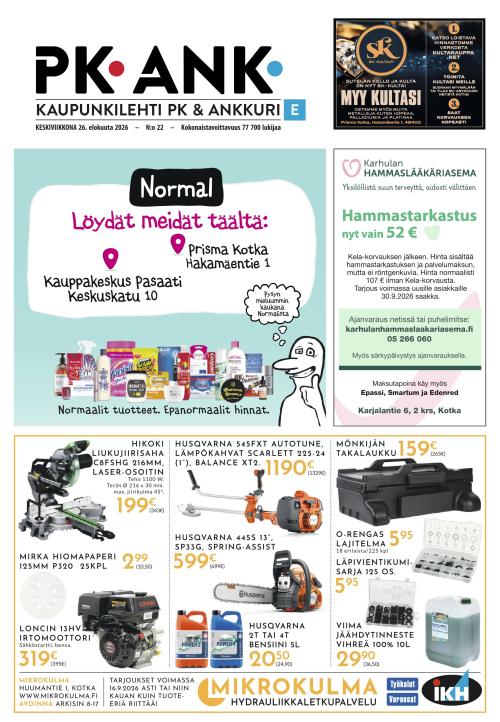 Kaupunkilehti Ankkuri 26.8.2026
