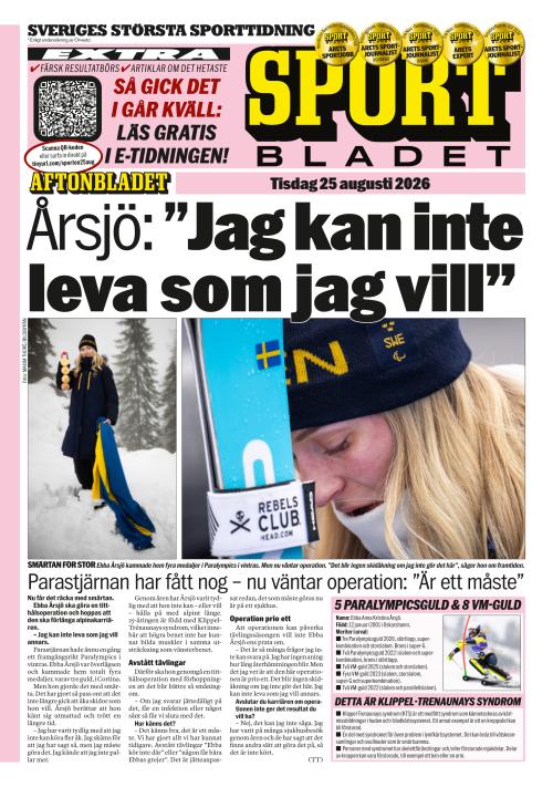 Aftonbladet Sportbladet 25.8.2026