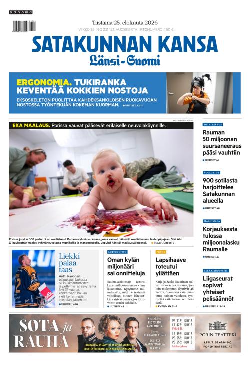Satakunnan Kansa Länsi-Suomi 25.8.2026