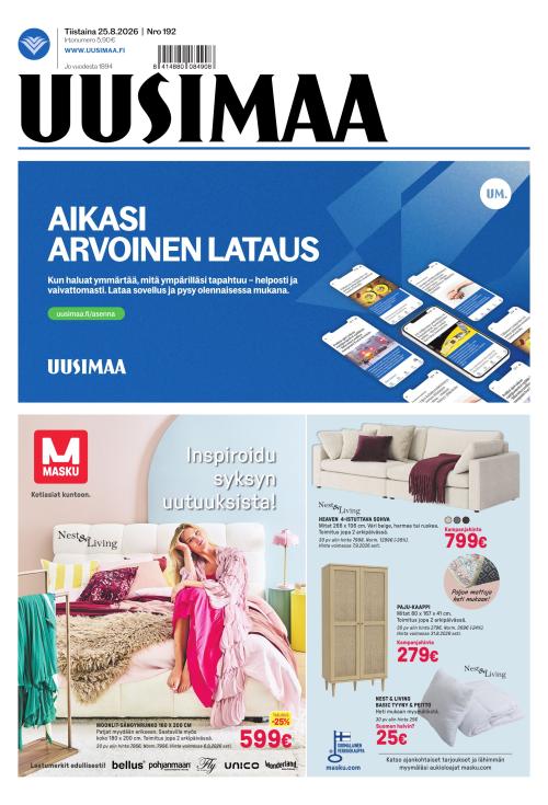 Uusimaa 25.8.2026