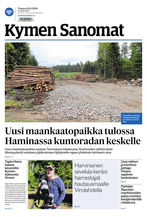 Kymen Sanomat 25.8.2026