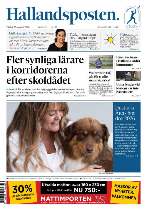 Hallandsposten 25.8.2026