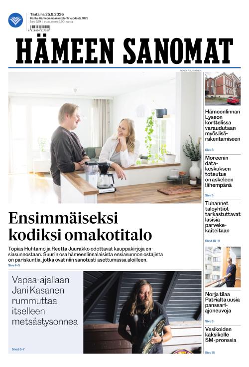 Hämeen Sanomat 25.8.2026