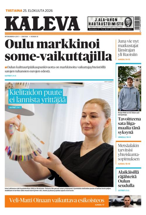Kaleva 25.8.2026