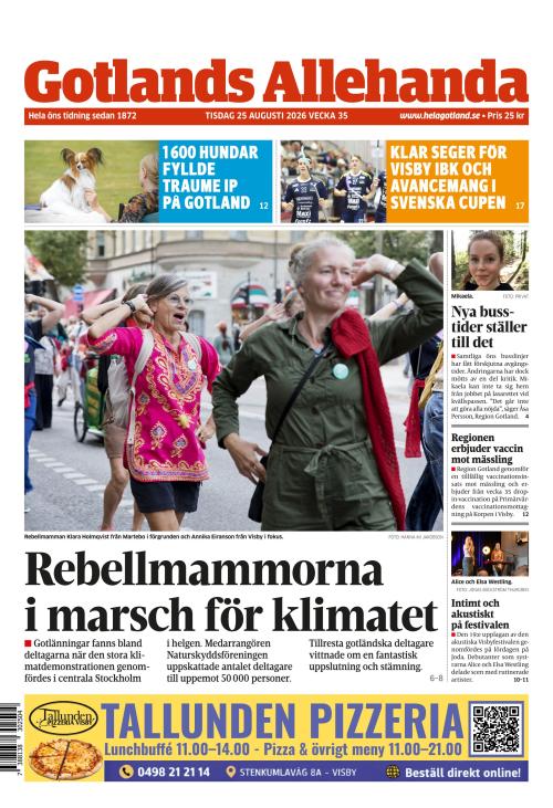 Gotlands Allehanda 25.8.2026