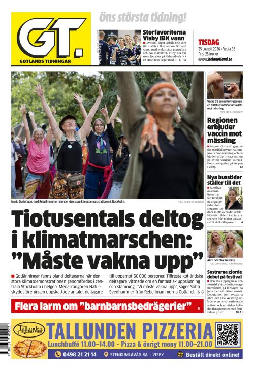 Gotlands Tidningar 25.8.2026