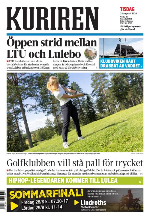 Norrbottens-kuriren 25.8.2026