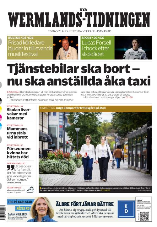 Nya Wermlands-Tidningen 25.8.2026