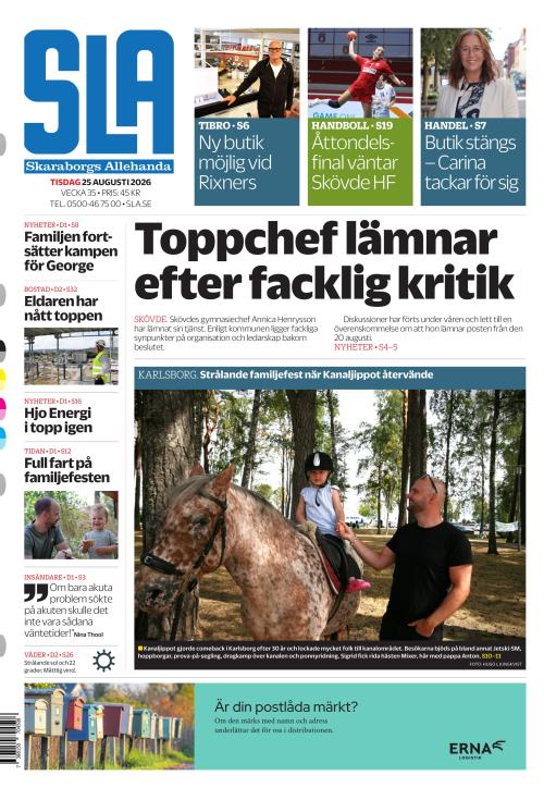 Skaraborgs Allehanda 25.8.2026