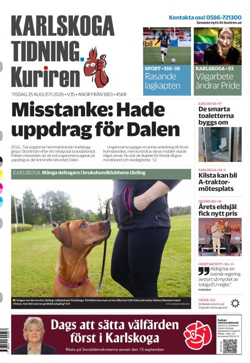 Karlskoga Tidning-Kuriren 25.8.2026