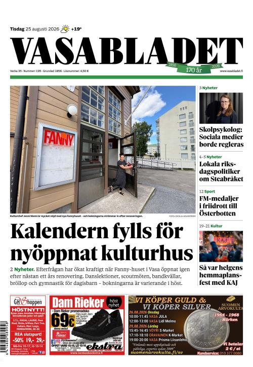 Vasabladet 25.8.2026