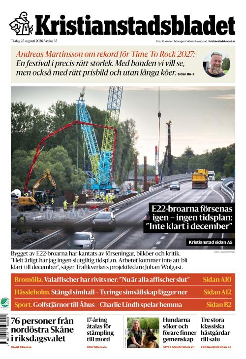 Kristianstadsbladet 25.8.2026