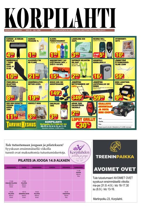 Korpilahti-lehti 26.8.2026