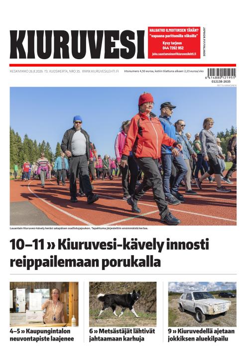 Kiuruvesi-lehti 26.8.2026