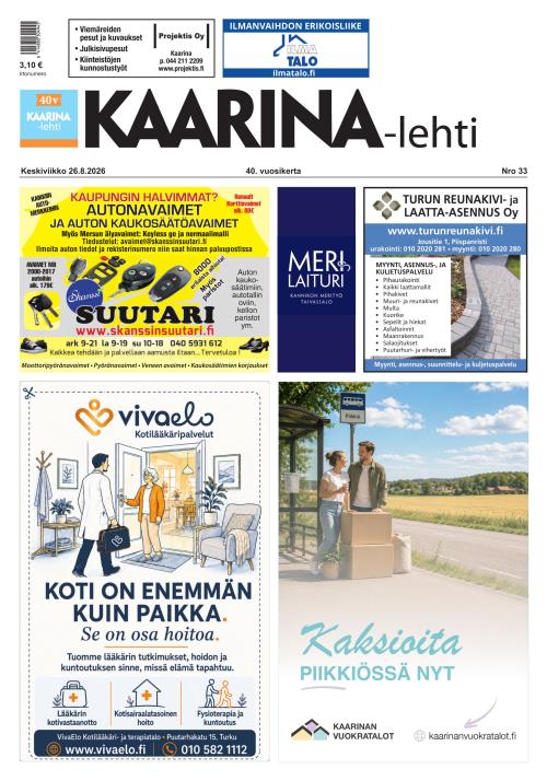 Kaarina-lehti 26.8.2026