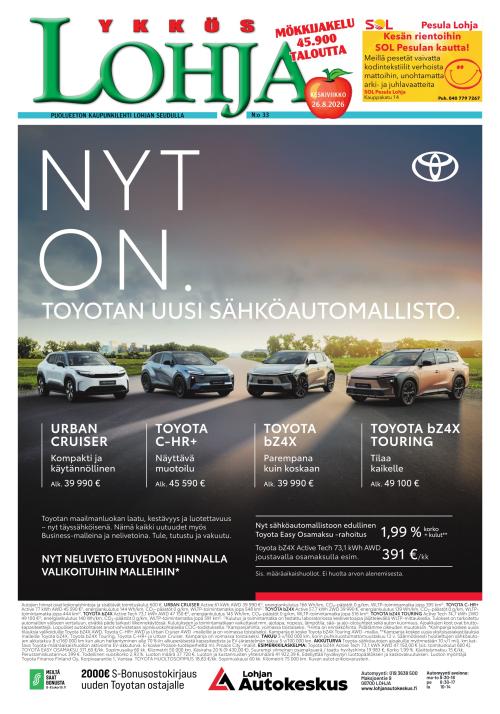 Kaupunkilehti Ykkös-Lohja 35/2026