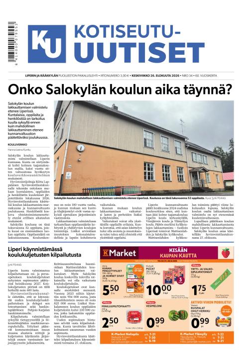 Kotiseutu-uutiset 26.8.2026