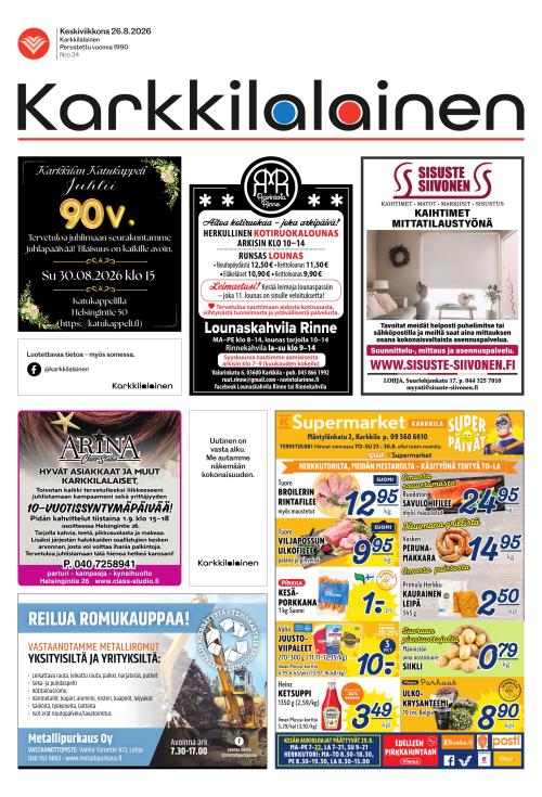 Karkkilalainen 26.8.2026