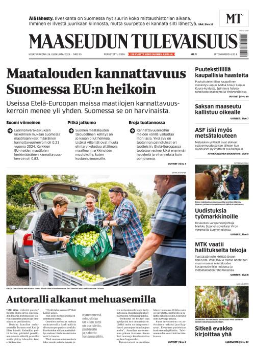 Maaseudun Tulevaisuus 26.8.2026