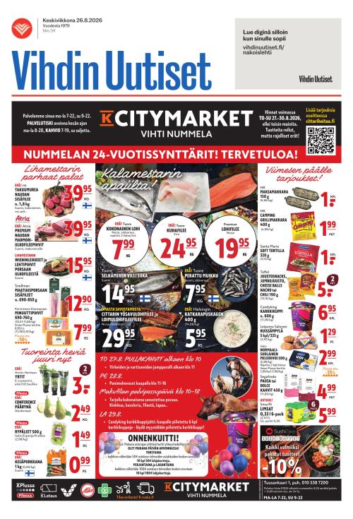 Vihdin uutiset 26.8.2026