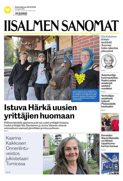 Iisalmen Sanomat 26.8.2026