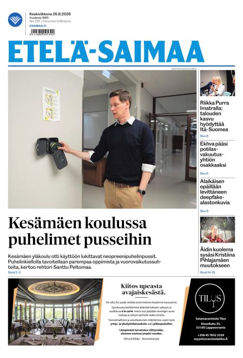 Etelä-Saimaa 26.8.2026