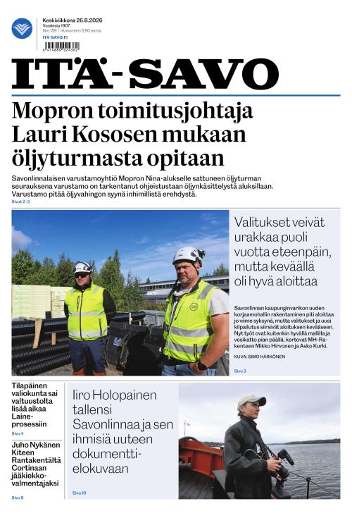 Itä-Savo 26.8.2026