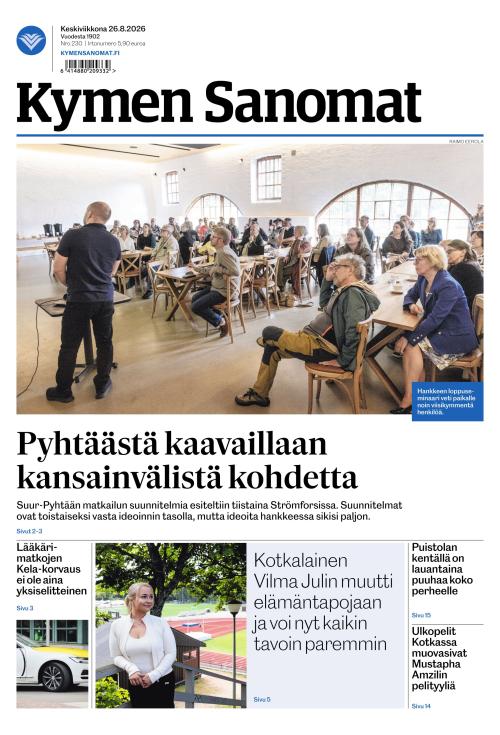Kymen Sanomat 26.8.2026