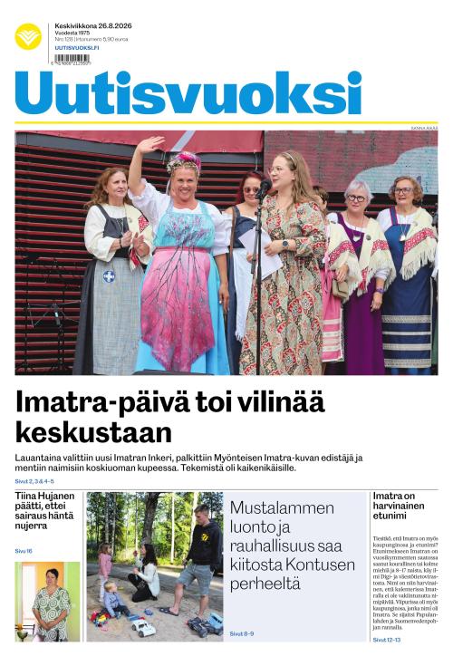 Uutisvuoksi 26.8.2026