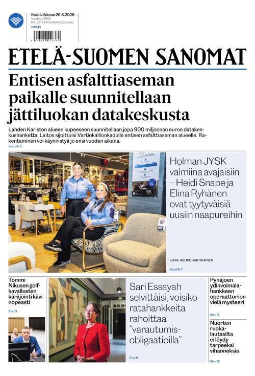 Etelä-Suomen Sanomat 26.8.2026