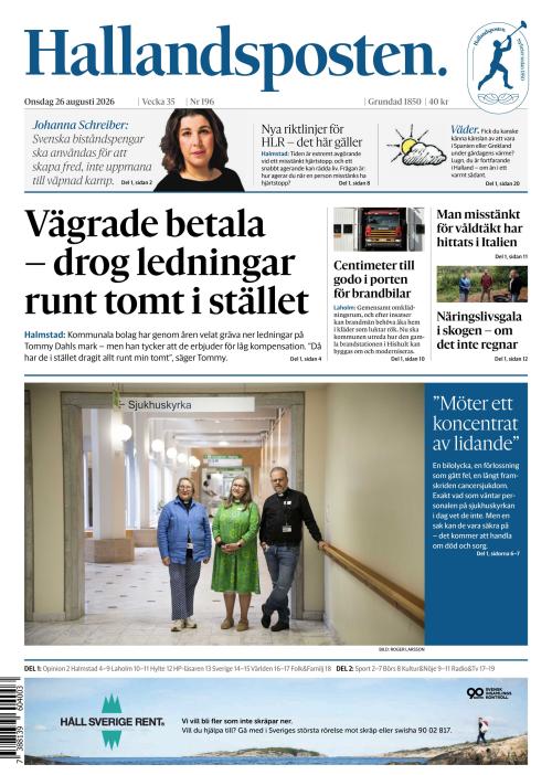 Hallandsposten 26.8.2026