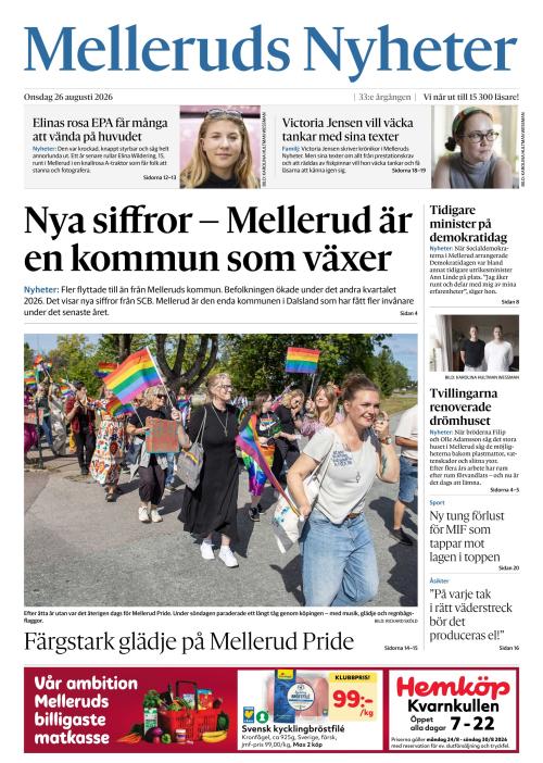 Melleruds nyheter 26.8.2026