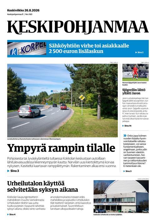 Keskipohjanmaa 26.8.2026