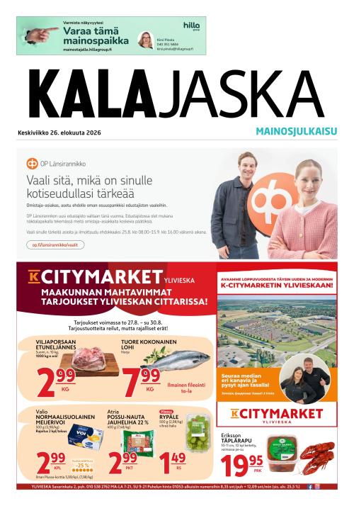 Kalajokilaakso ja Kalajaska 26.8.2026