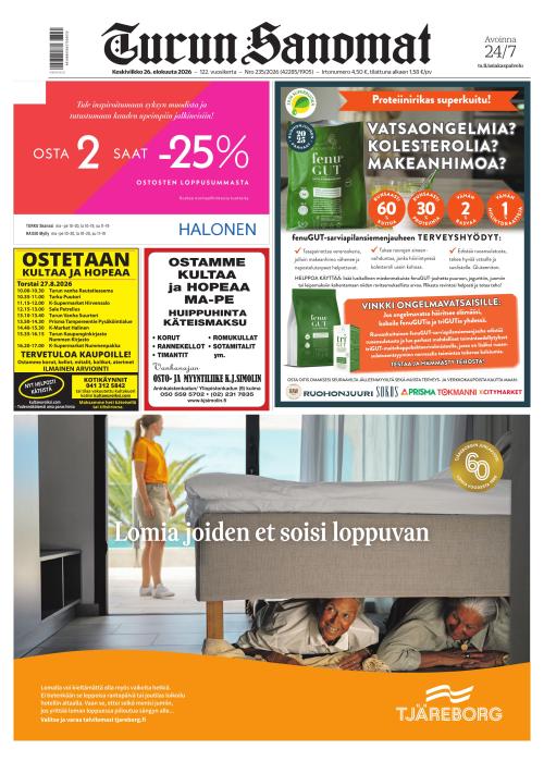 Turun Sanomat 26.8.2026
