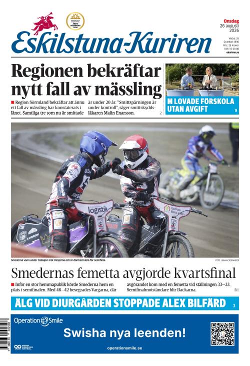 Eskilstuna-Kuriren 26.8.2026