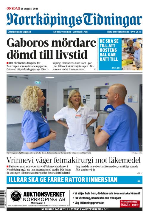 Norrköpings Tidningar 26.8.2026