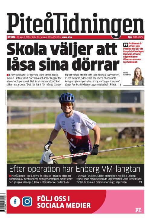 Piteå-Tidningen 26.8.2026