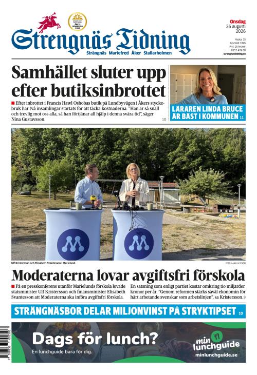Strengnäs Tidning 26.8.2026