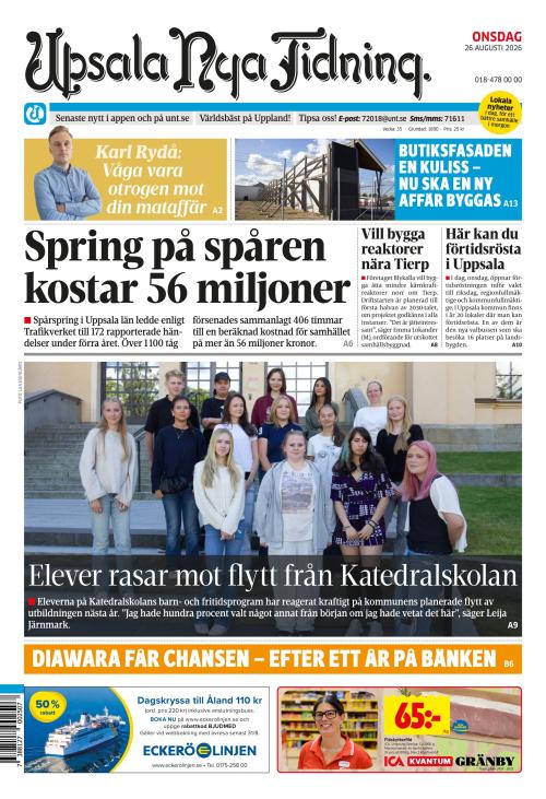Upsala Nya Tidning 26.8.2026