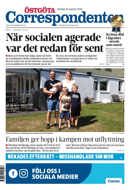 Östgöta Correspondenten 26.8.2026