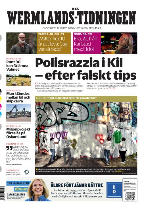 Nya Wermlands-Tidningen 26.8.2026