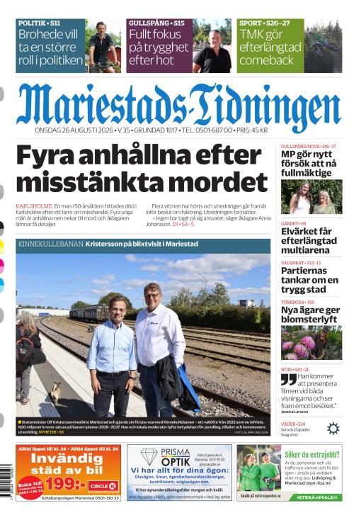 Mariestads-Tidningen 26.8.2026