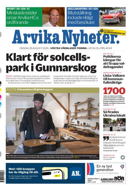 Arvika Nyheter 26.8.2026