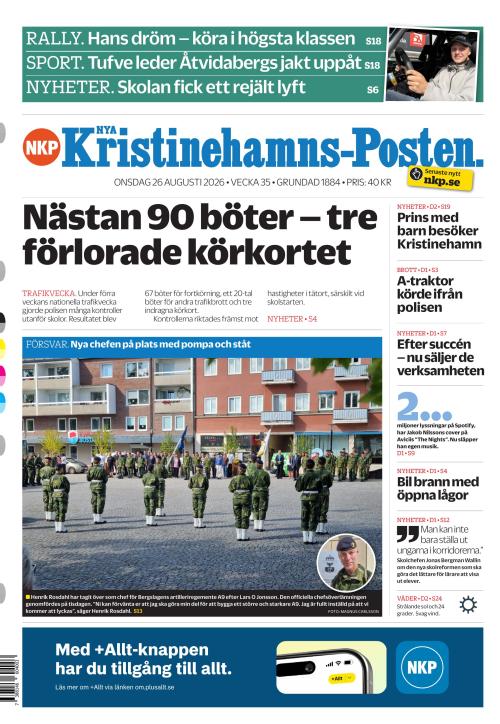 Nya Kristinehamns-Posten 26.8.2026