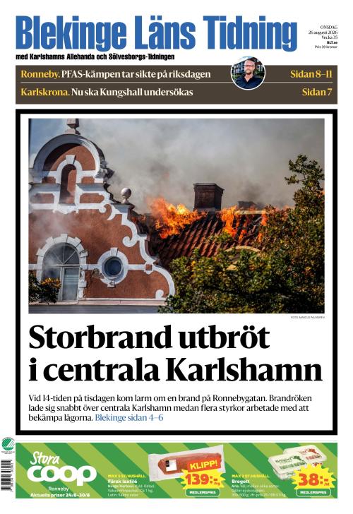 Blekinge Läns Tidning 26.8.2026