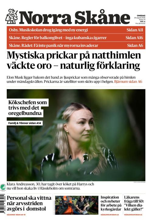 Norra Skåne 26.8.2026