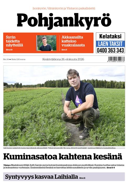 Pohjankyrö-lehti 26.8.2026