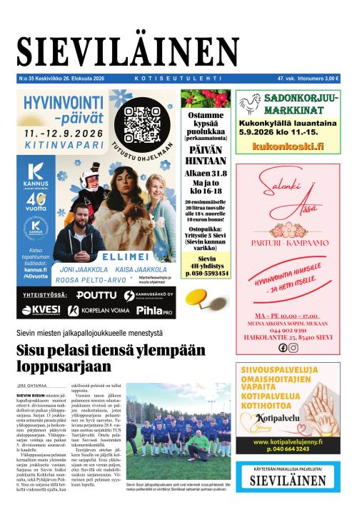 Sieviläinen 26.8.2026